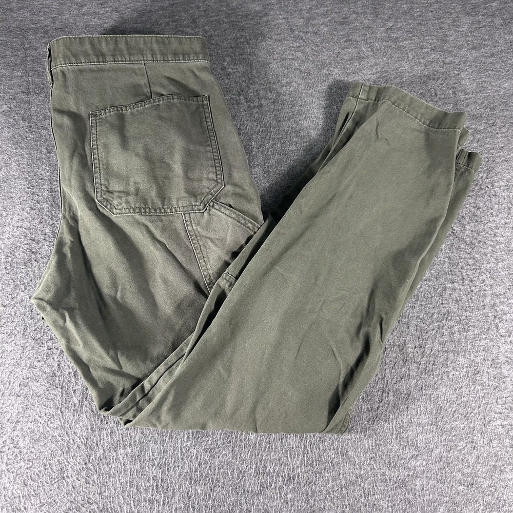 Men's Gap Canvas Carpenter‎ Double Knee Army Green Pants 33X32